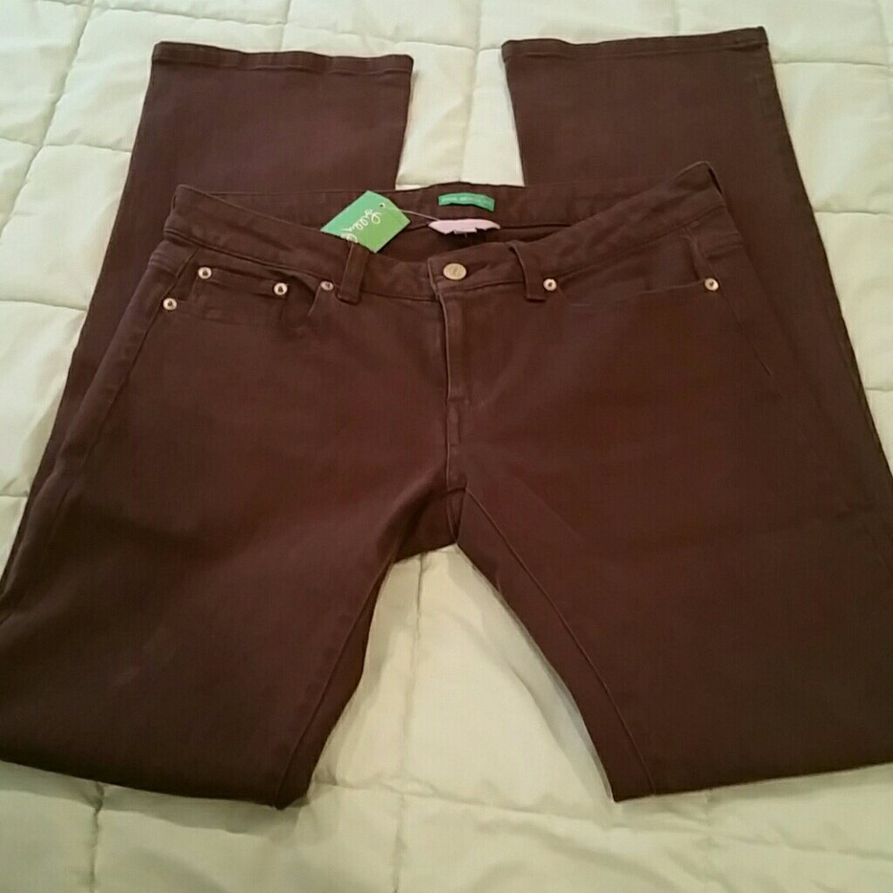 Lilly Pulitzer Chocolate Brown Palm Beach Fit 6
